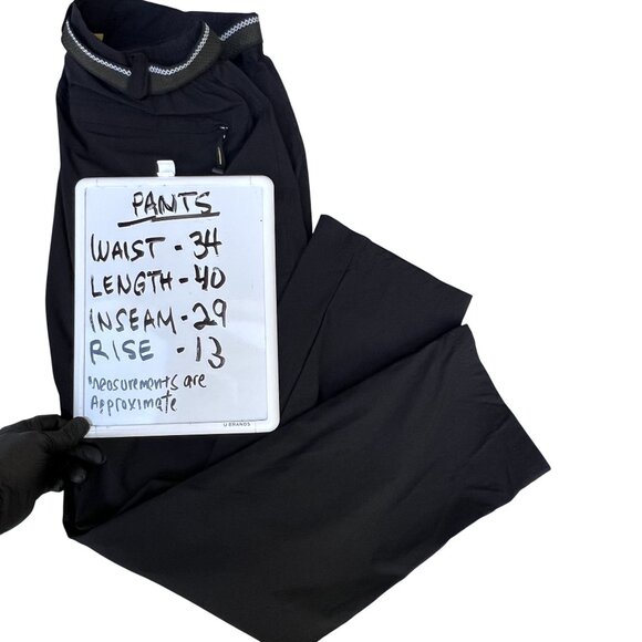 TRR Outdoor Sports Mens L Black Utility Pants Zip Pockets Belt Hiking Gorpcore - Picture 7 of 16